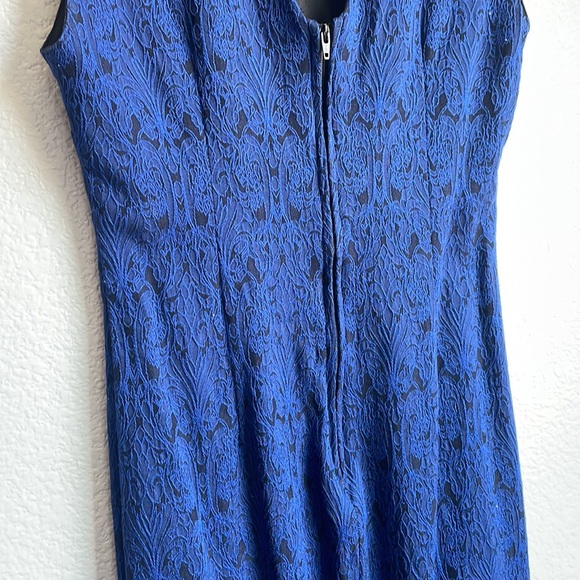 Bisou Bisou Blue and Black Dress - Picture 6 of 9